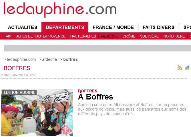Le Dauphiné: à Boffres
