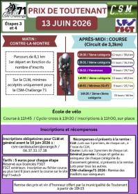 Prix de Toutenant 2026 - Inscription